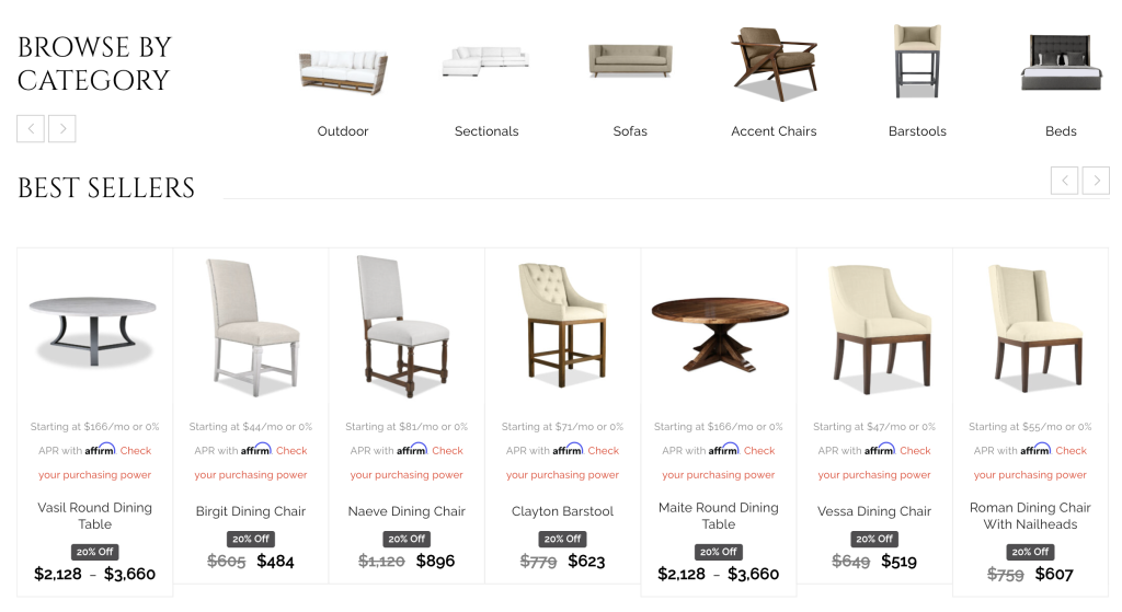 Nativa Interiors' Luxury Furniture Store Online catalog.